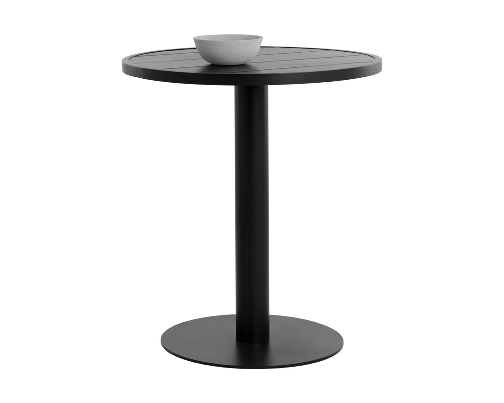 Merano Bar Table - Round - Black