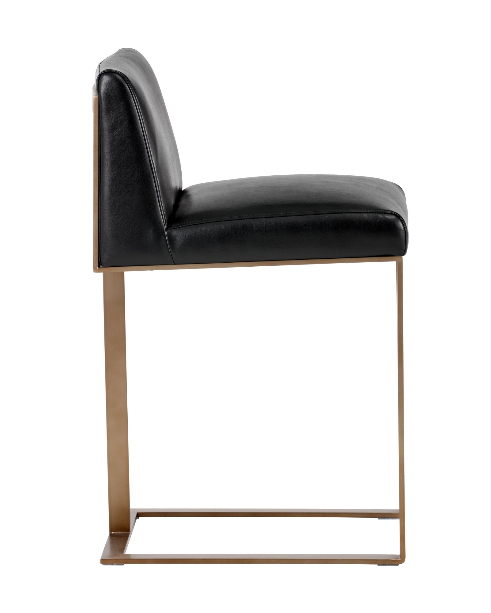 Dean Counter Stool - Antique Brass - Cantina Black