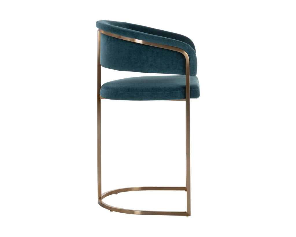 Marris Counter Stool - Gold - Danny Teal