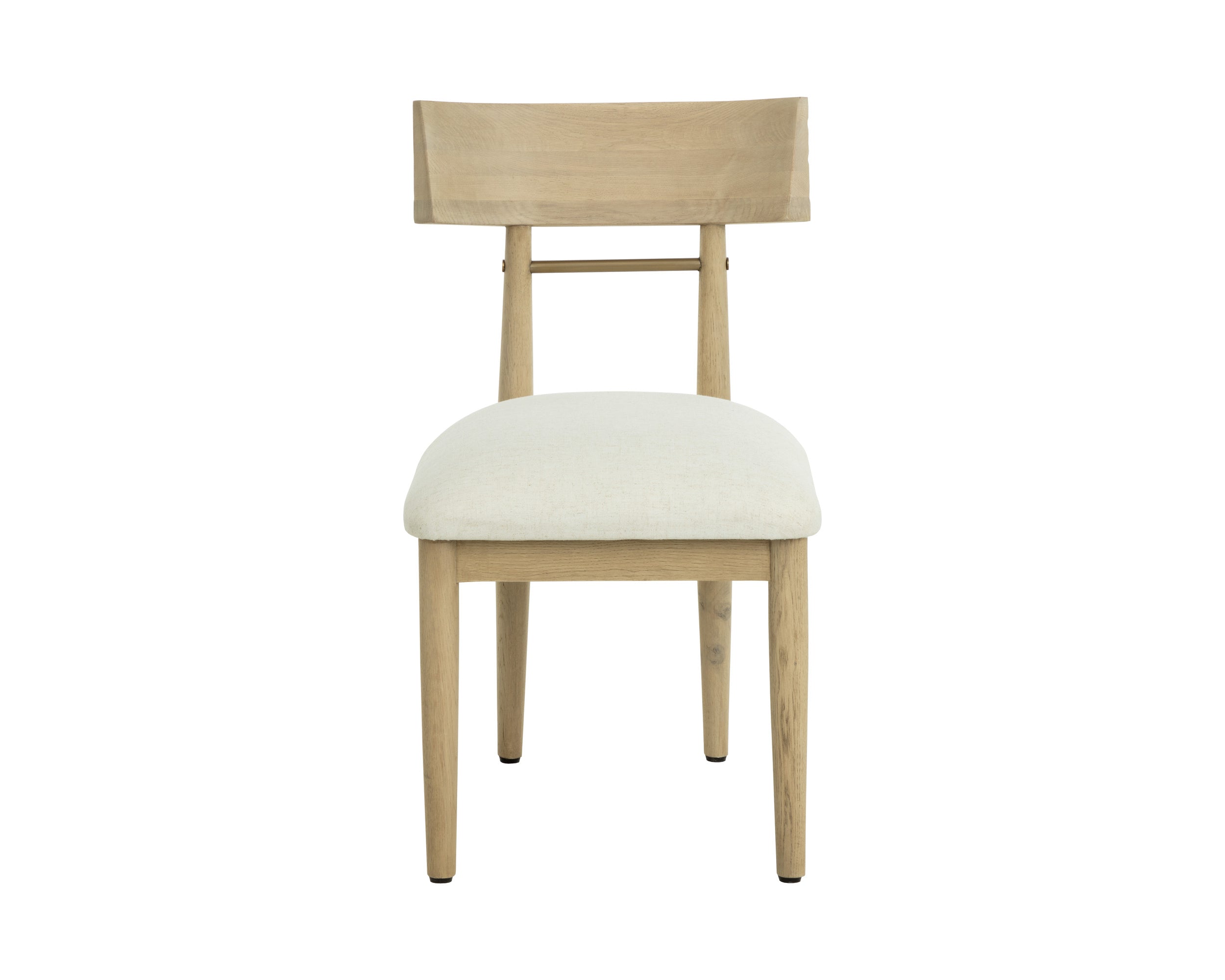 Florian Dining Chair - Light Oak - Geralt Linen