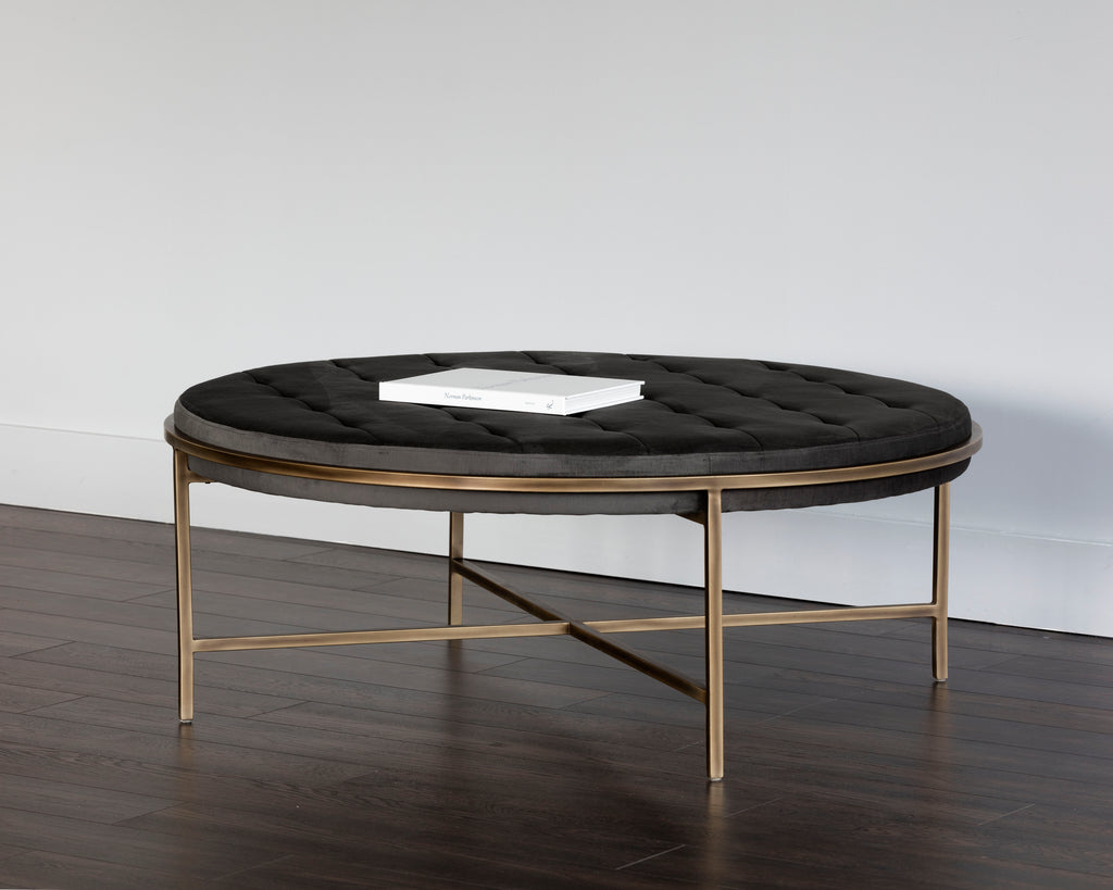 Ethel Ottoman - Round - Piccolo Pebble