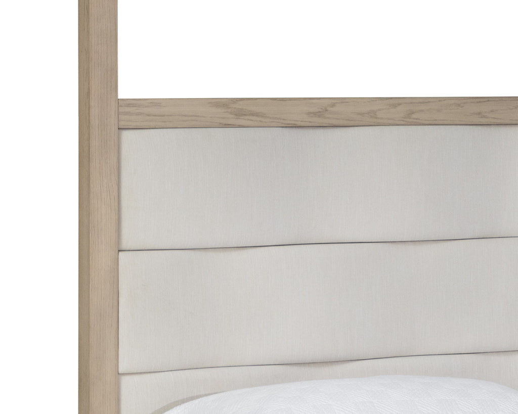 Hoyos Canopy Bed - King - Topaz Beige