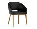 Thatcher Dining Armchair - Black - Antique Grey
