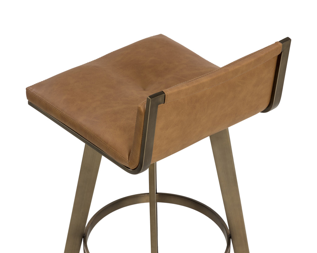 Arizona Swivel Barstool - Milliken Cognac
