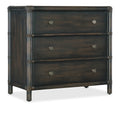 Retreat Pole Rattan Nightstand | Black Sand