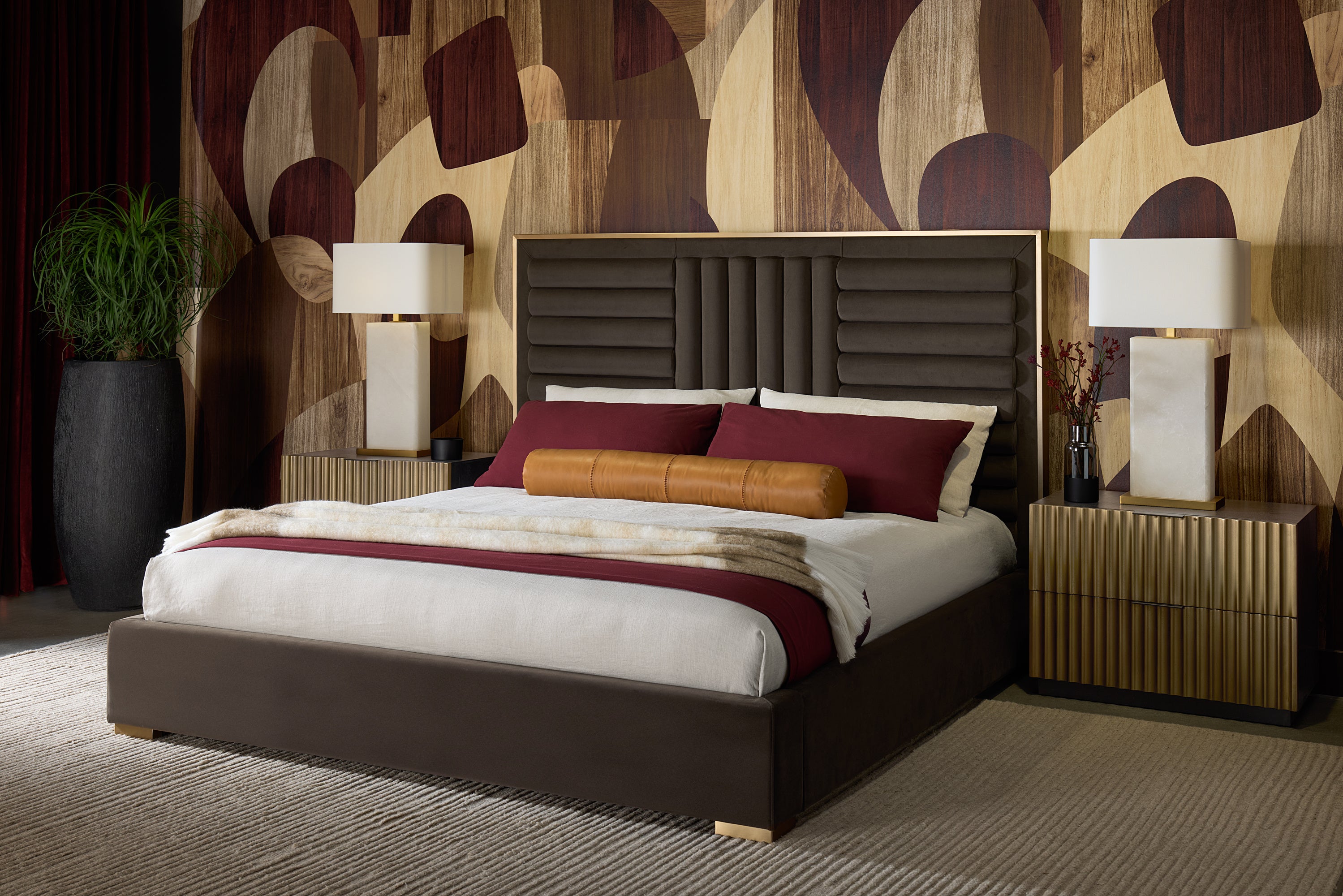 Mabel Bed - King - Meg Dark Brown