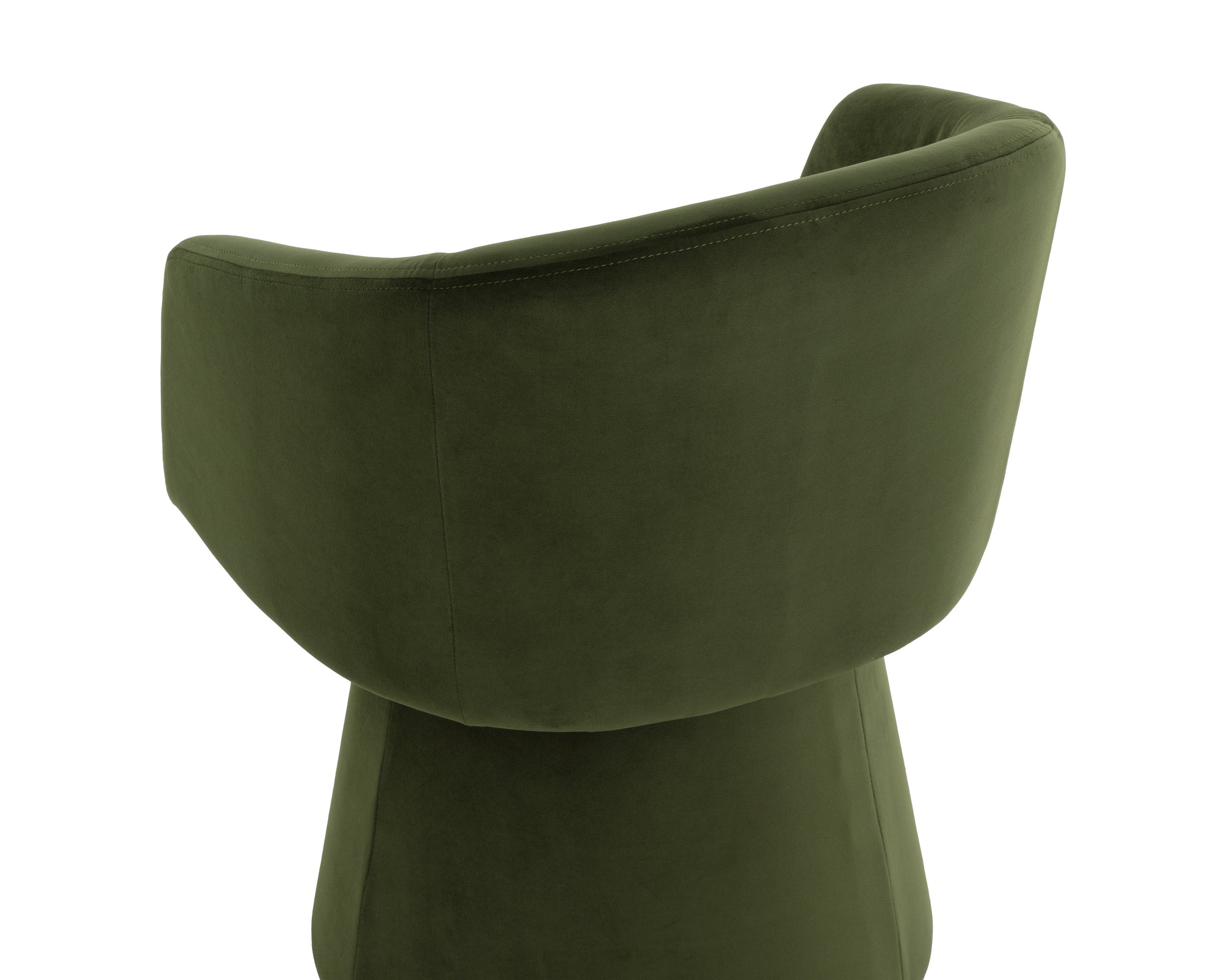 Etta Swivel Dining Armchair - Moss Green