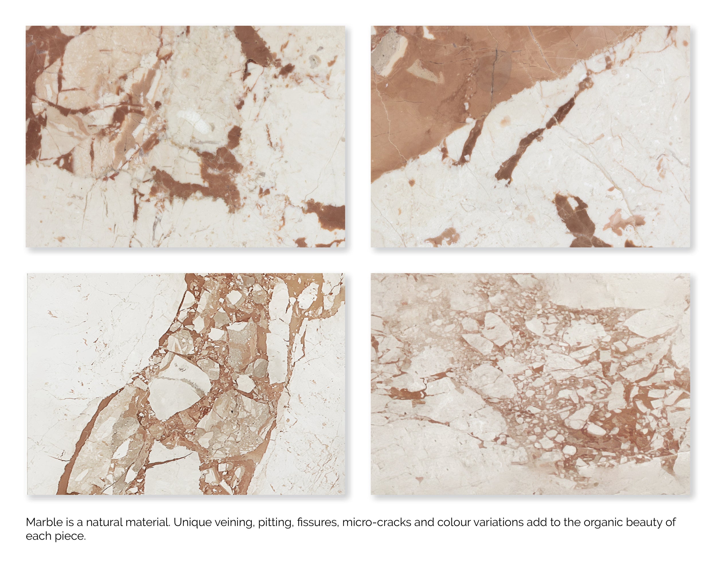 Laros Coffee Table - Rectangular - Crema Breccia Marble