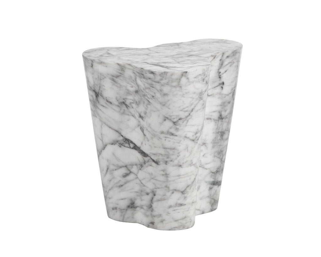 Ava Side Table - Large - Marble Look