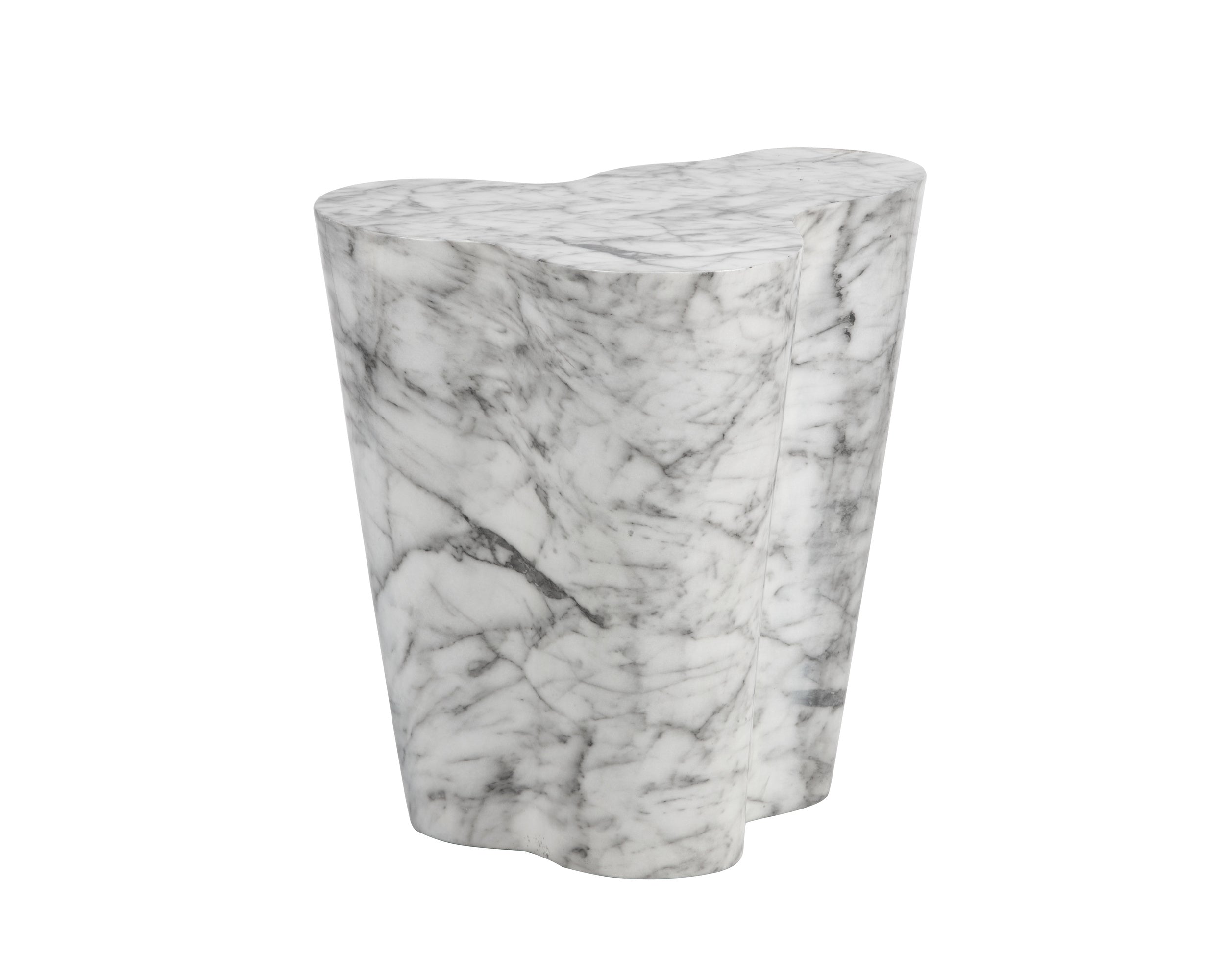 Ava Side Table - Large - Marble Look