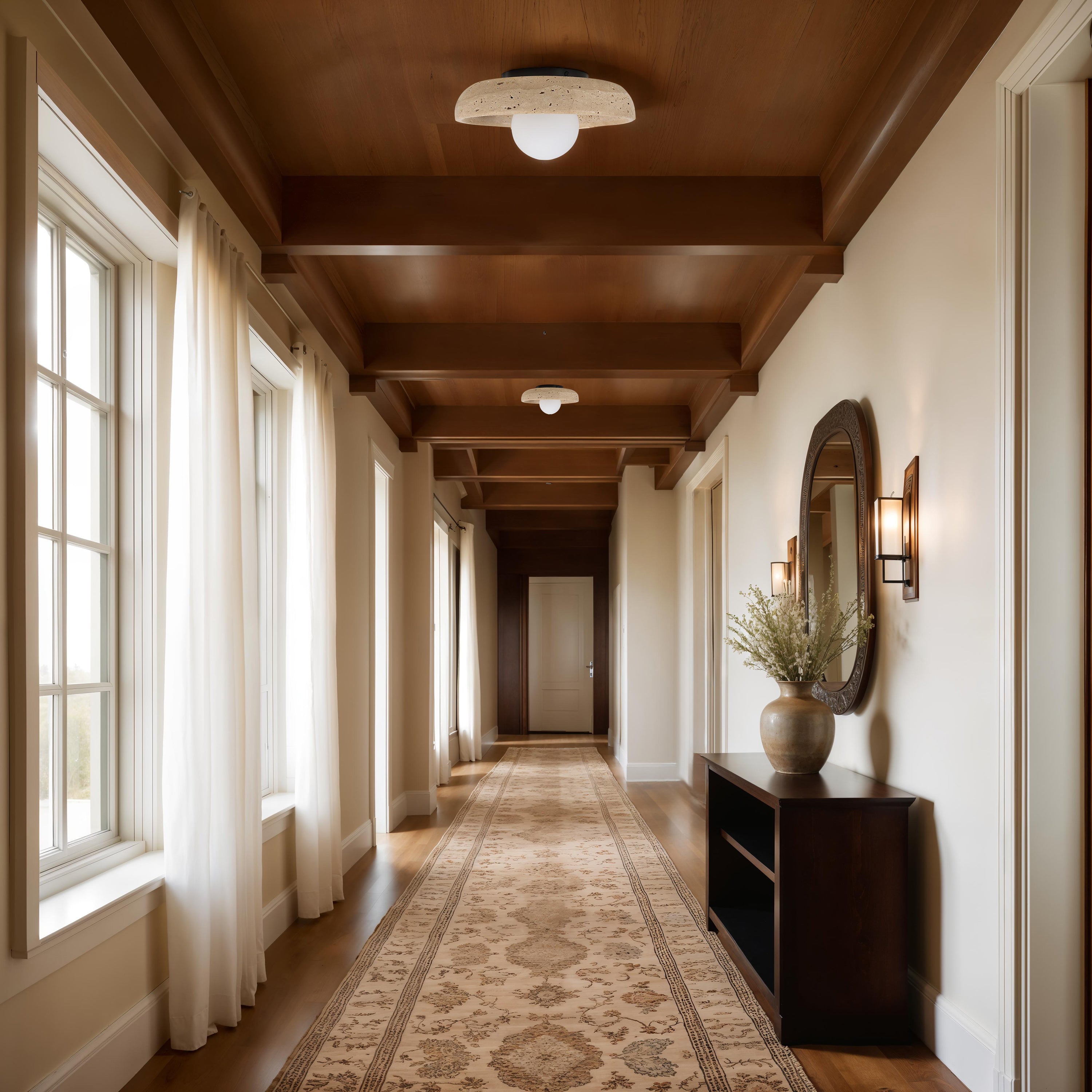 Myrtos Sconce | Travertine