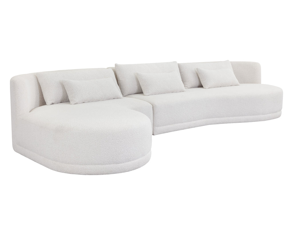 Laken Sofa Chaise - Laf - Copenhagen White