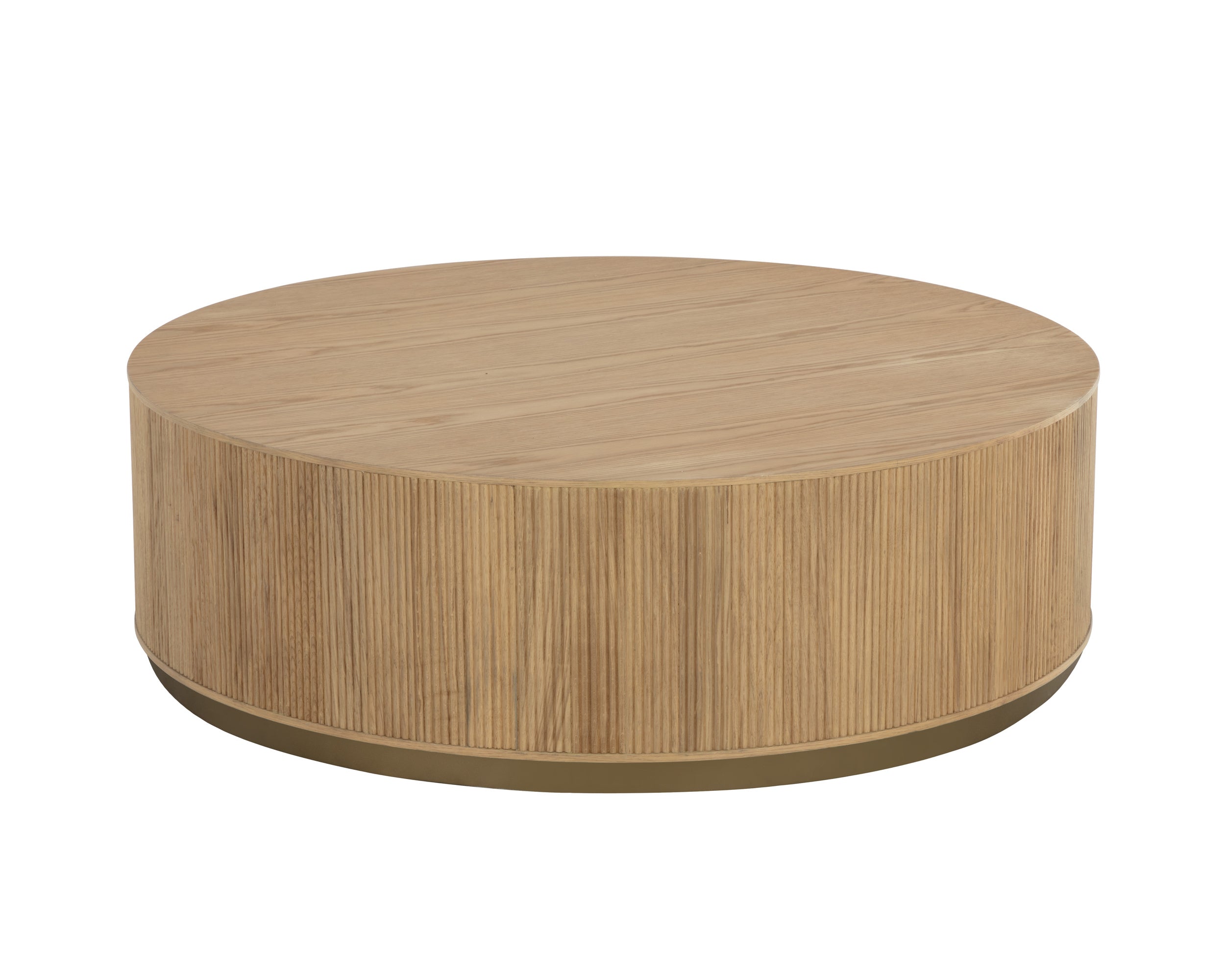 Kalla Coffee Table - Round - Rustic Oak