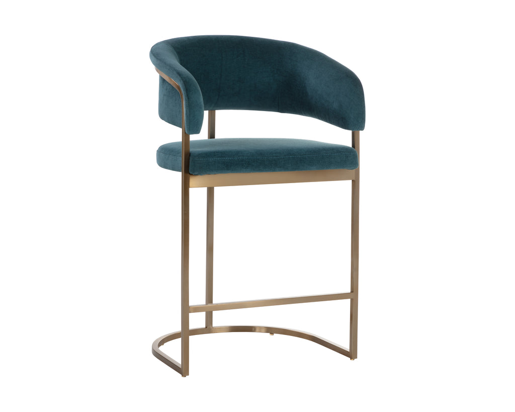 Marris Counter Stool - Gold - Danny Teal