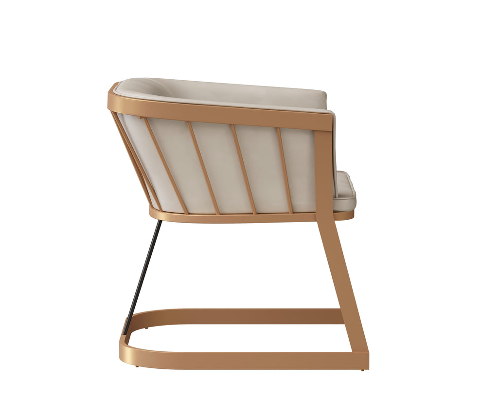 Caily Lounge Chair - Bravo Cream