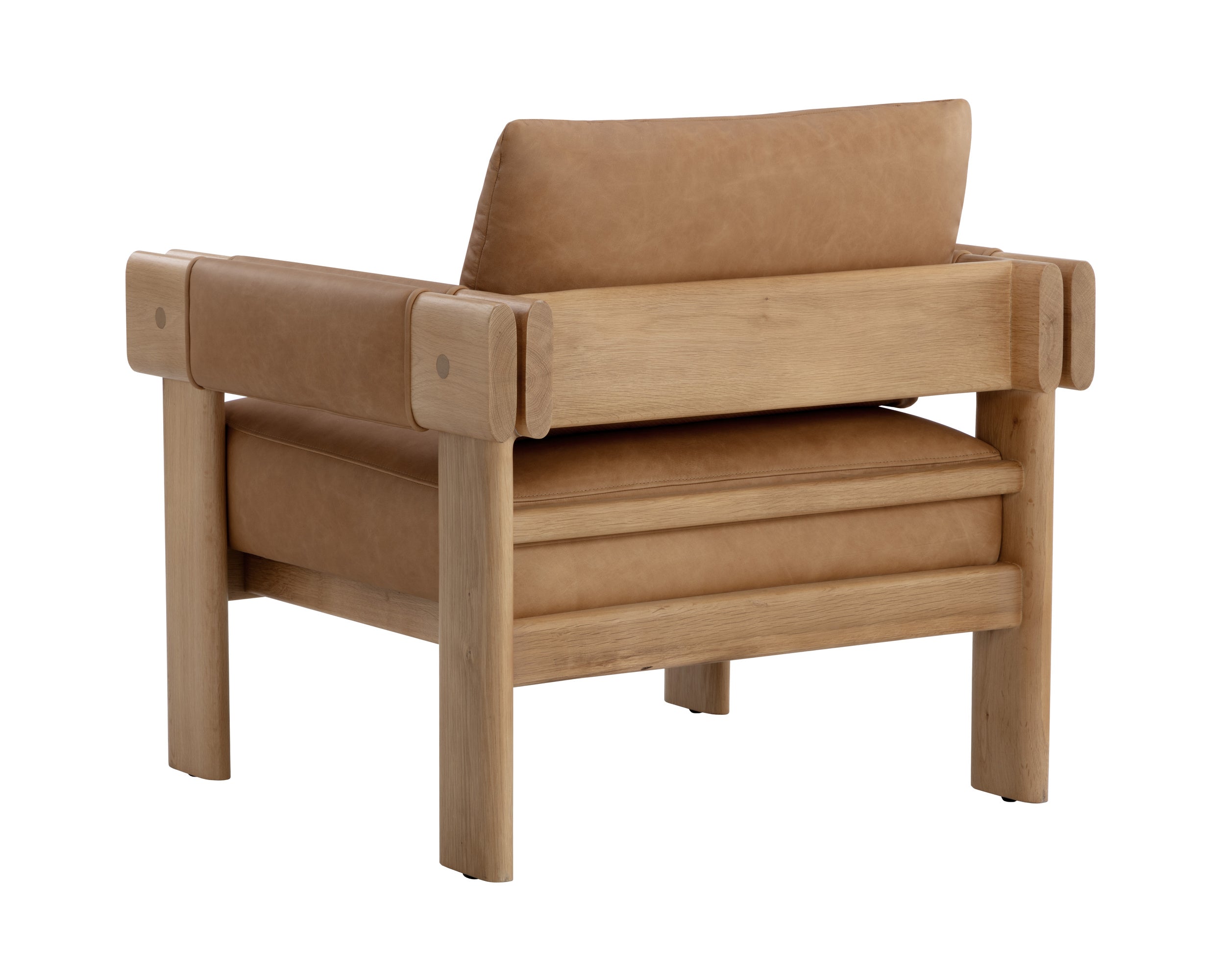 Carmichael Lounge Chair - Ludlow Sesame Leather