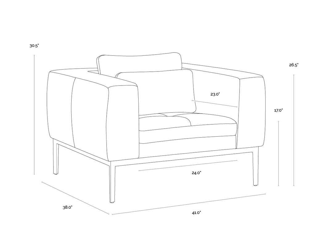 Burr Armchair - Bali Bone Leather