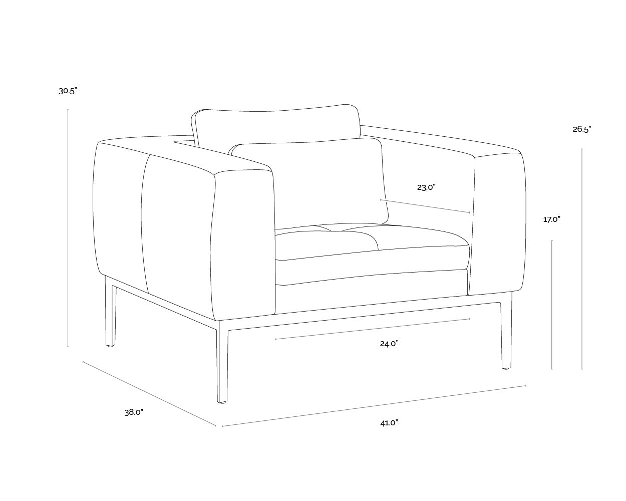 Burr Armchair - Bali Bone Leather