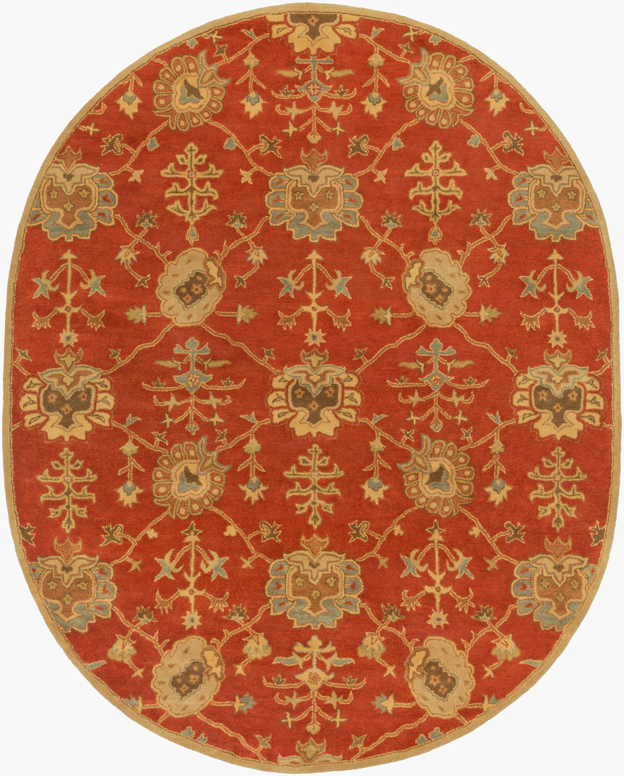 Caesar Rug | Burnt Orange | CAE1169