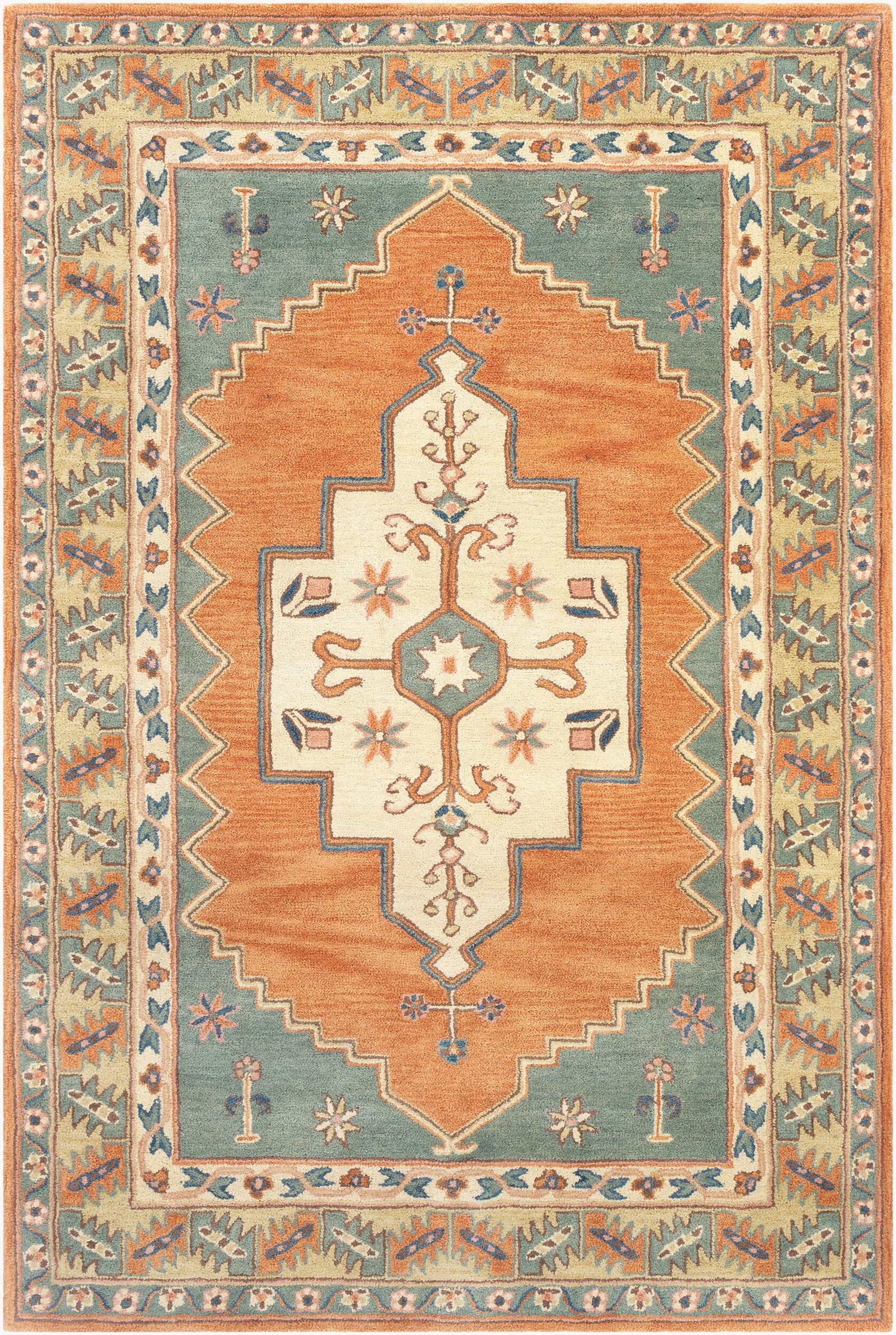 Caesar Rug | Burnt Orange | CAE1221