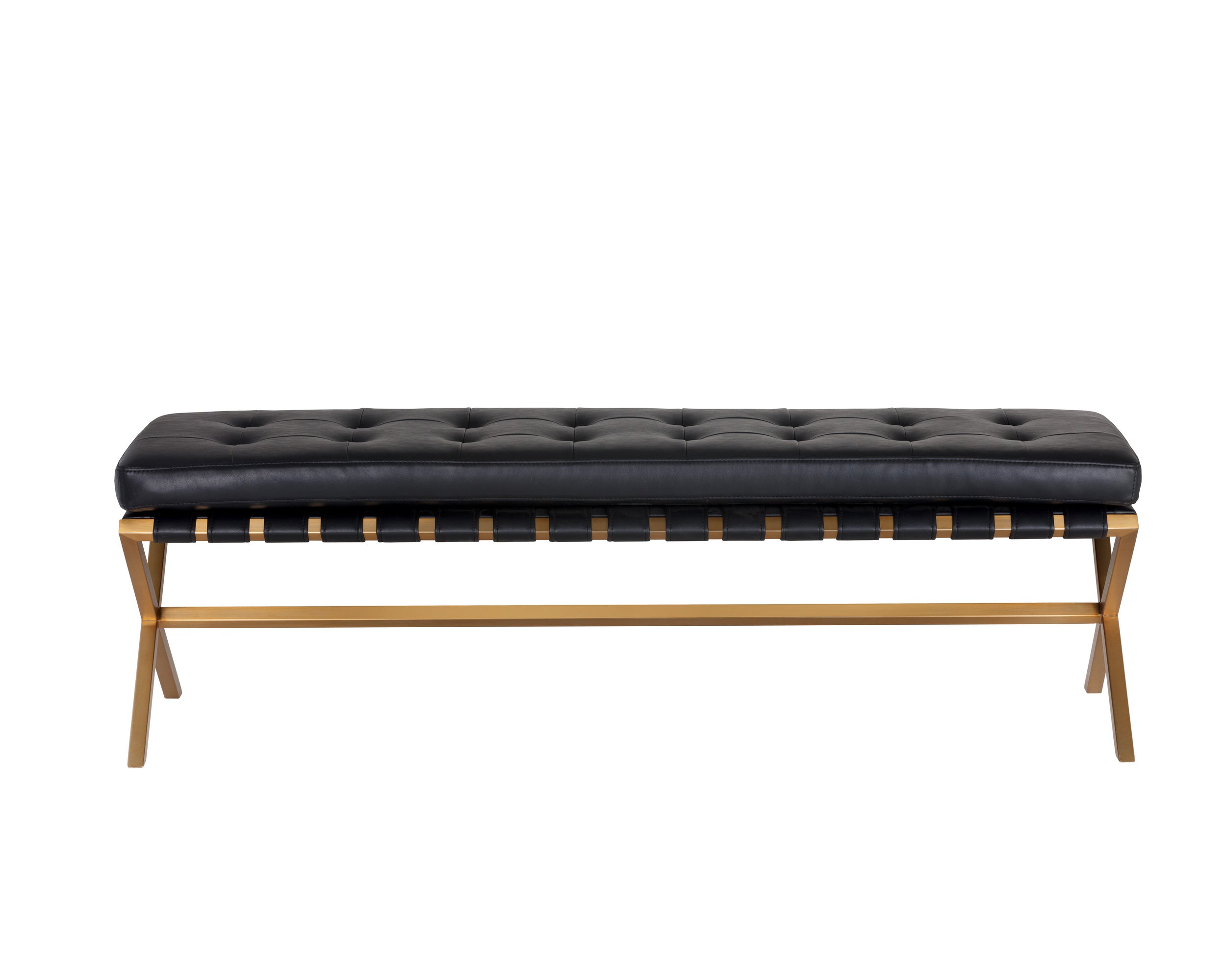 Kenji Bench - Gold - Bravo Black