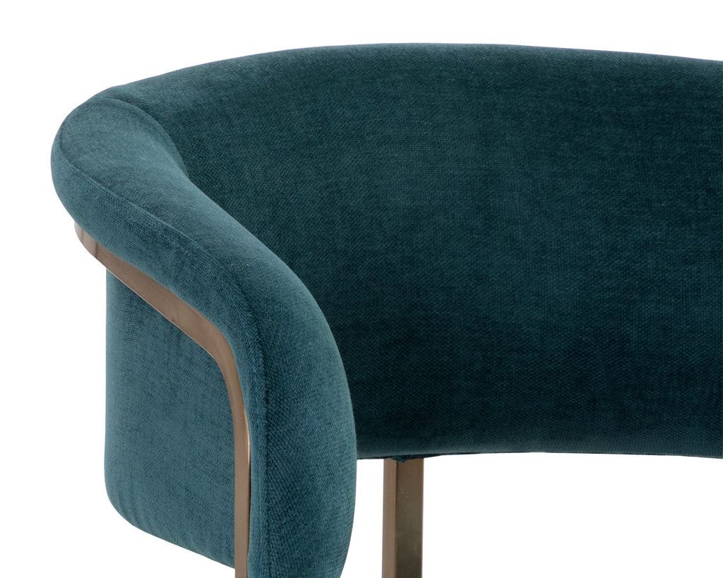 Marris Dining Armchair - Gold - Danny Teal