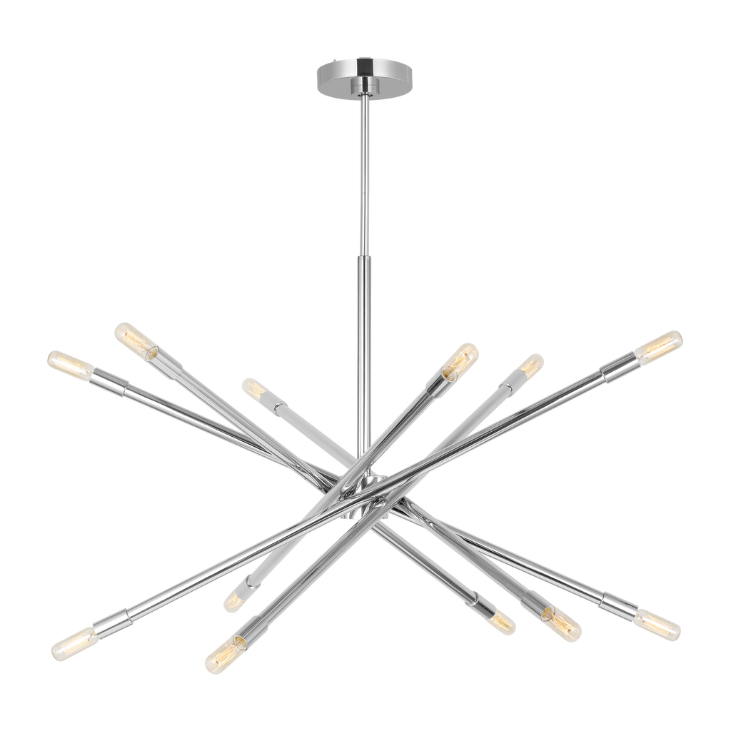 Eastyn Large Chandelier Polished Nickel