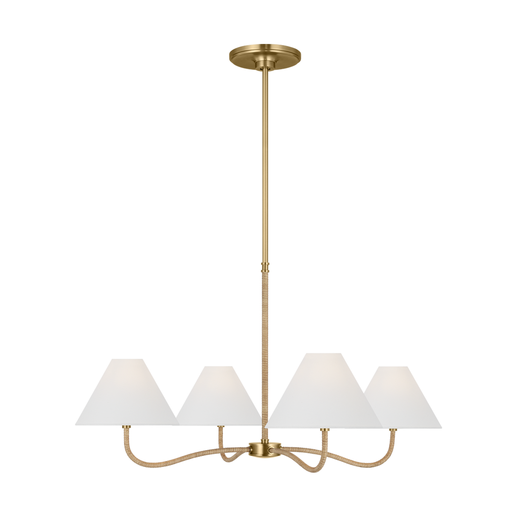 Laguna Large Chandelier Burnished Brass
