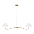Laguna Large Linear Chandelier Burnished Brass