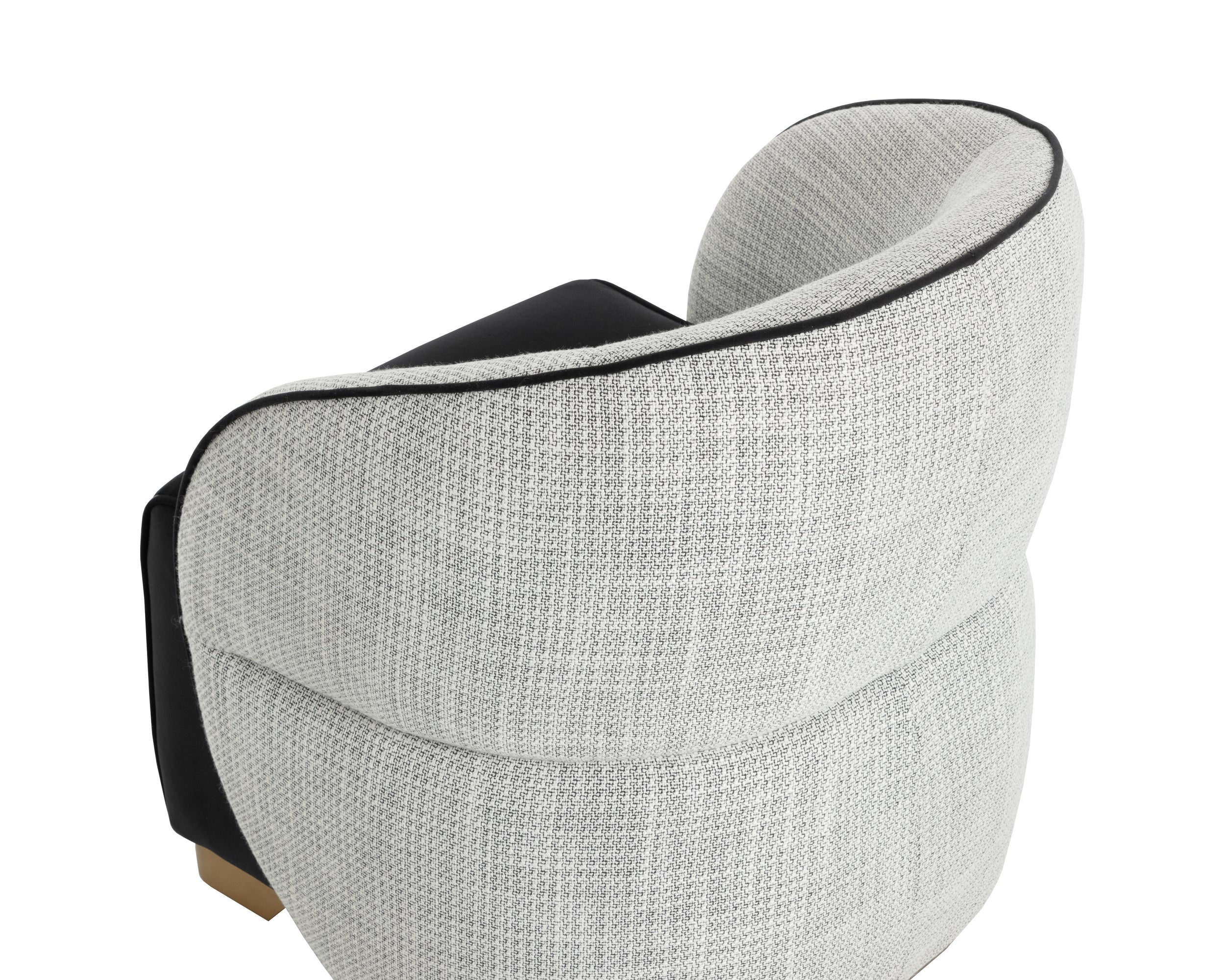 Fatina Lounge Chair - Abbington Black / Vera White Pepper