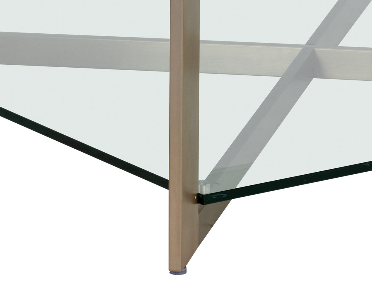 Xavier Coffee Table - Square - Antique Brass