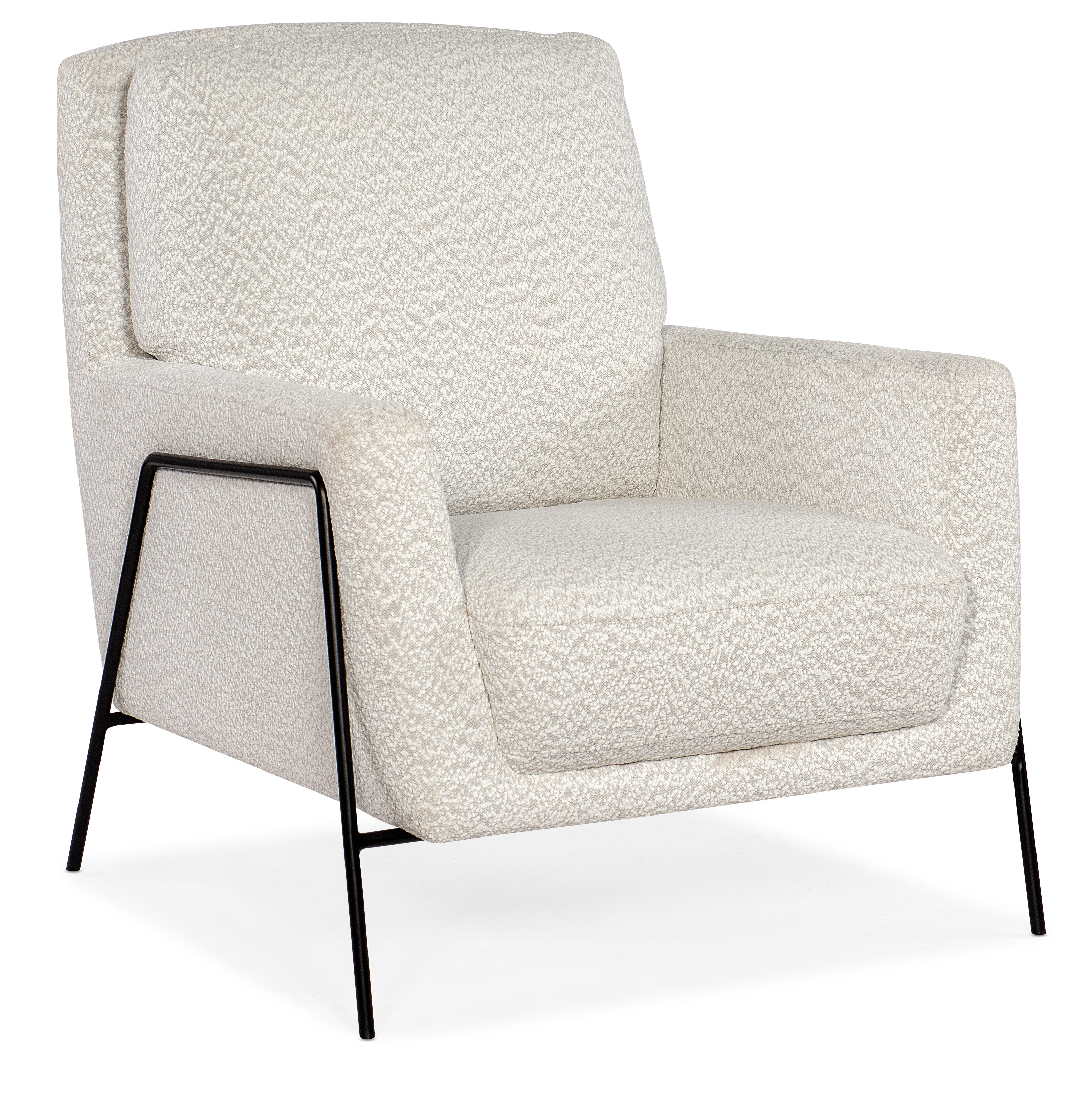 Amette Metal Frame Club Chair | White