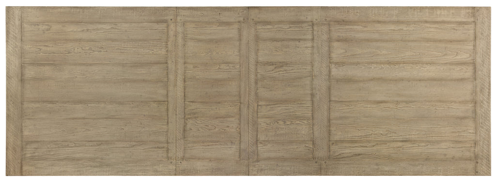 Ciao Bella 84in Trestle Table with 2-18in Leaves-Natural/Gray