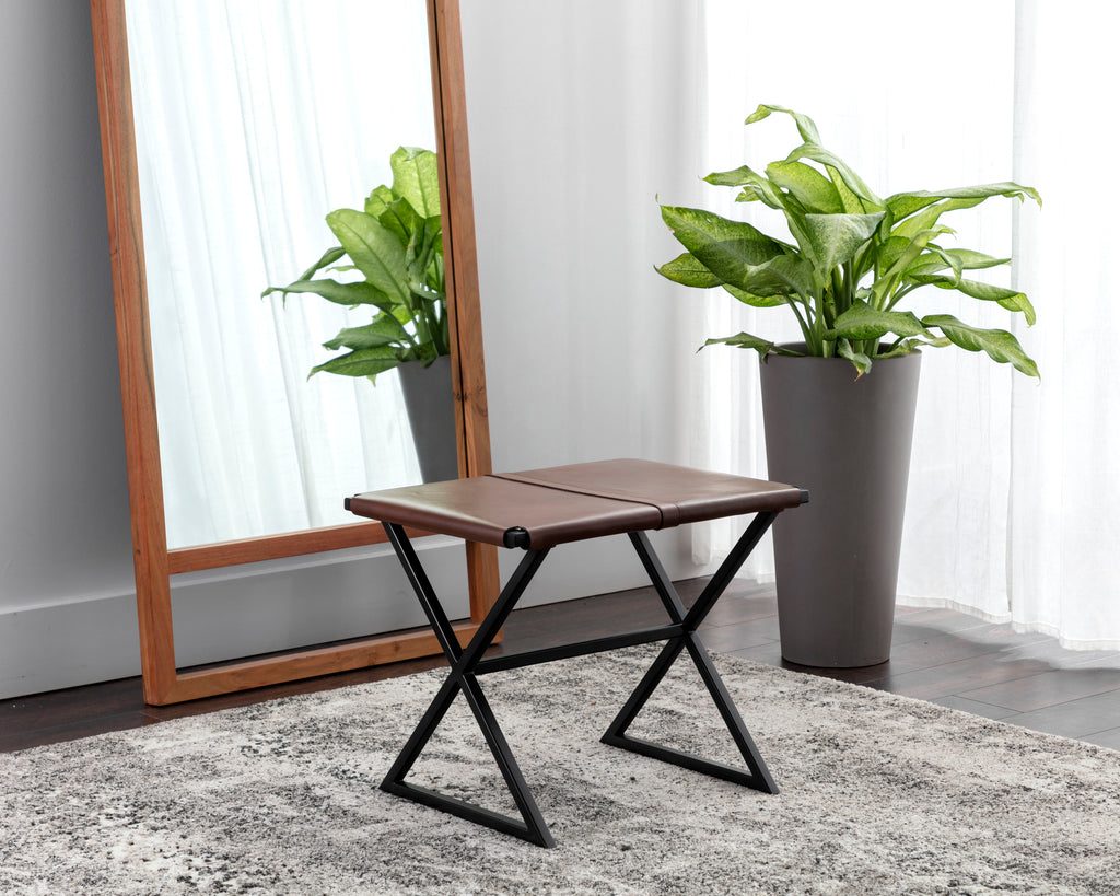 Elon Stool - Vintage Cognac Leather