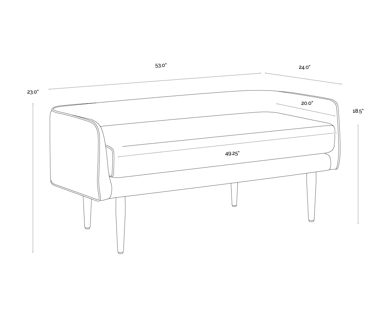 Sammy Bench - Grey Sky