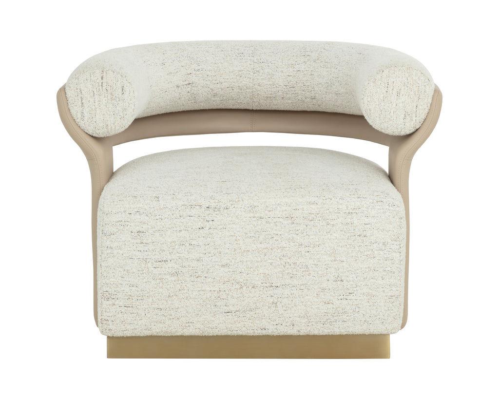 Olida Swivel Lounge Chair - Hailey Moon / Napa Beige