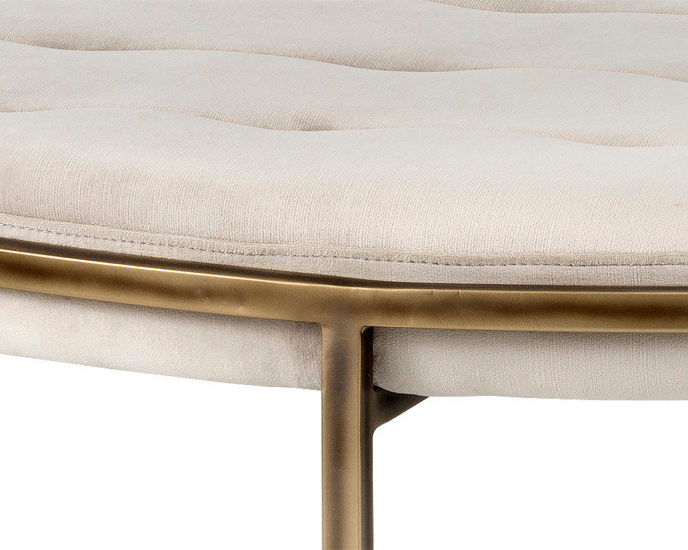 Ethel Ottoman - Round - Piccolo Prosecco