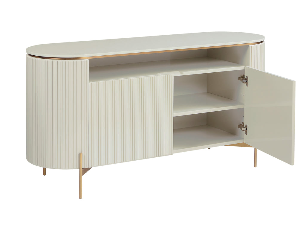Paloma Sideboard - High Gloss Cream