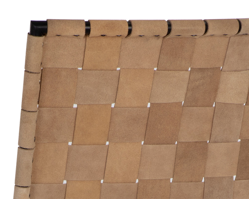 Omari Barstool - Suede Light Tan Leather