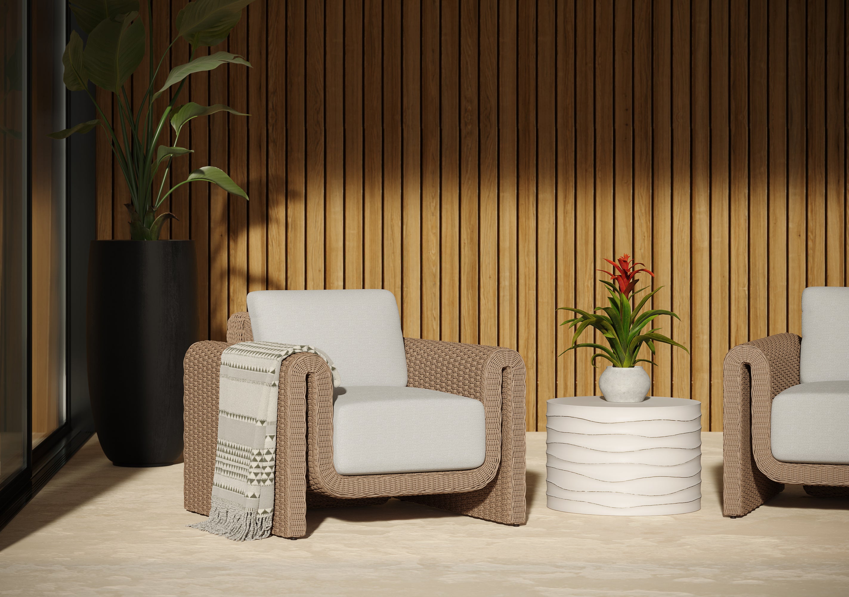 Tibi Armchair - Natural - Louis Cream