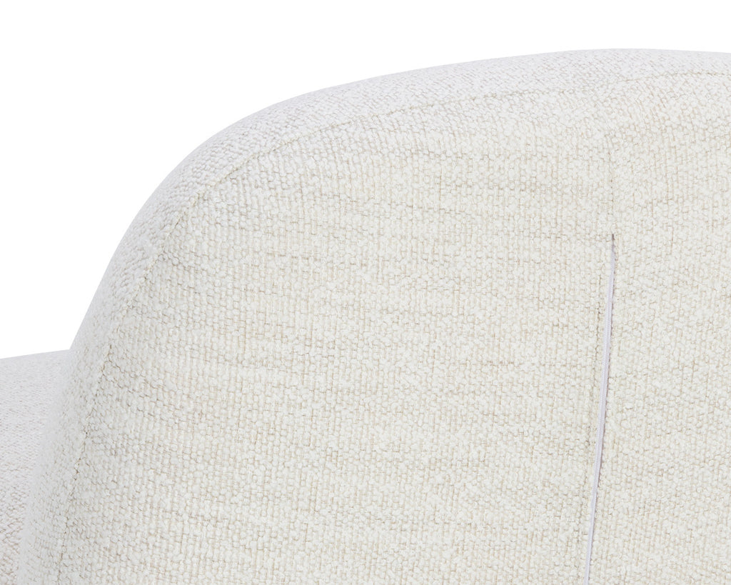 Franze Swivel Lounge Chair - Merino Pearl