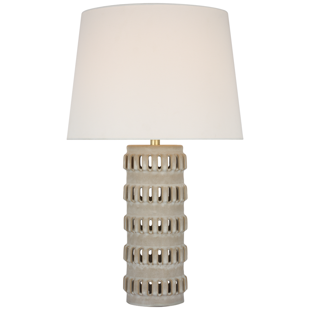 Mullin 31" Table Lamp | Dusted Stone | Linen Shade