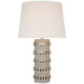 Mullin 31" Table Lamp | Dusted Stone | Linen Shade