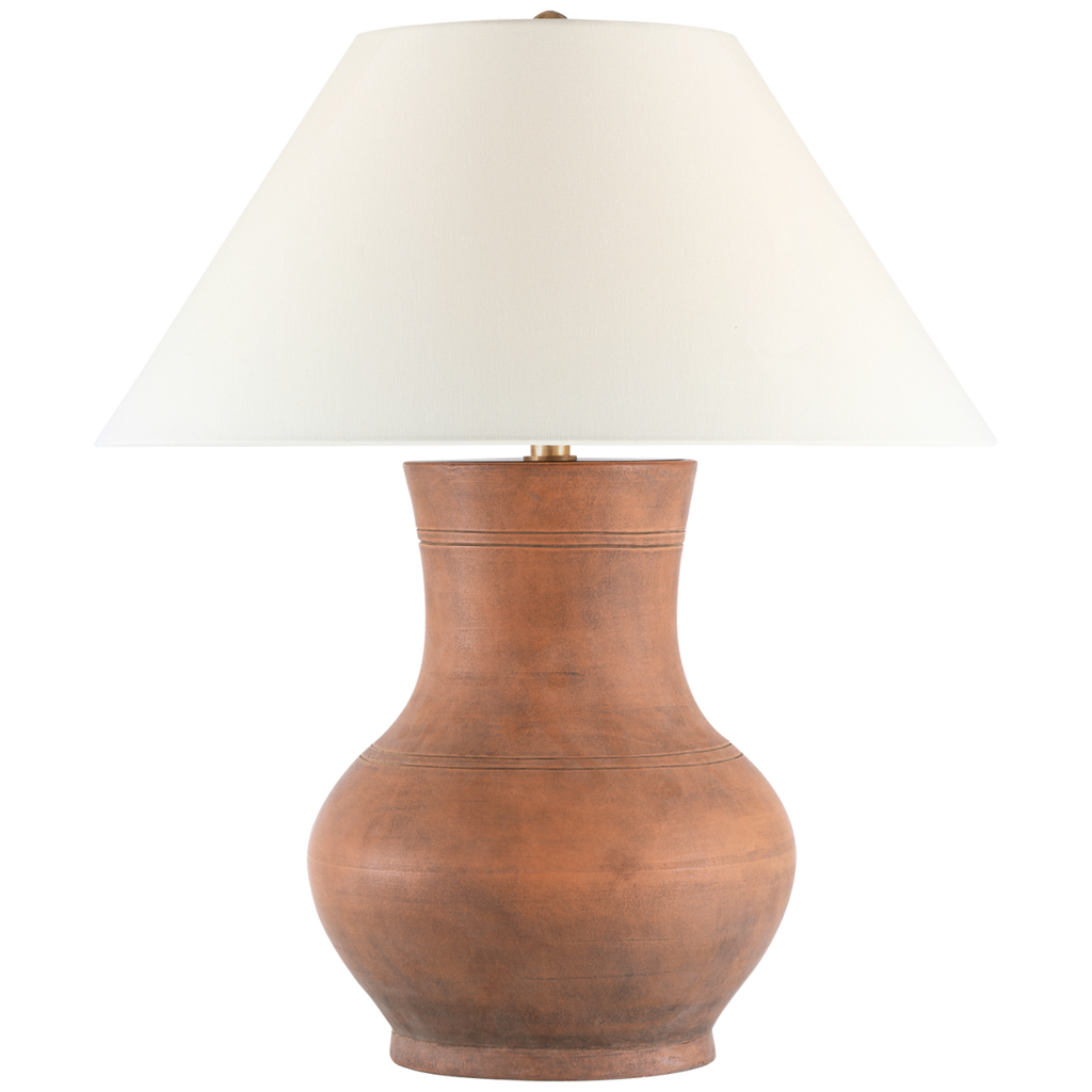 Sorrento 29" Table Lamp | Natural Terracotta | Linen Shade