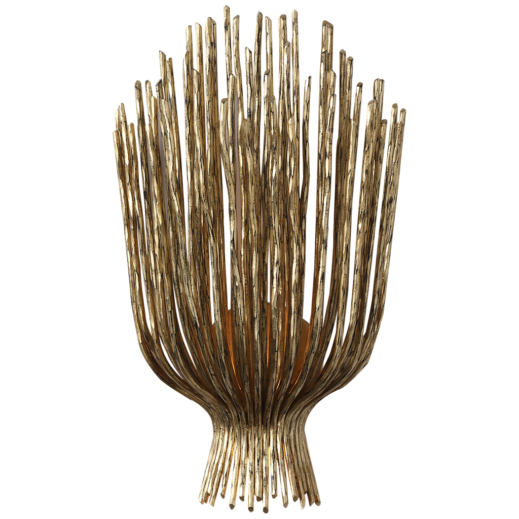 Astra 17" Sculpted Sconce | Gilded Iron