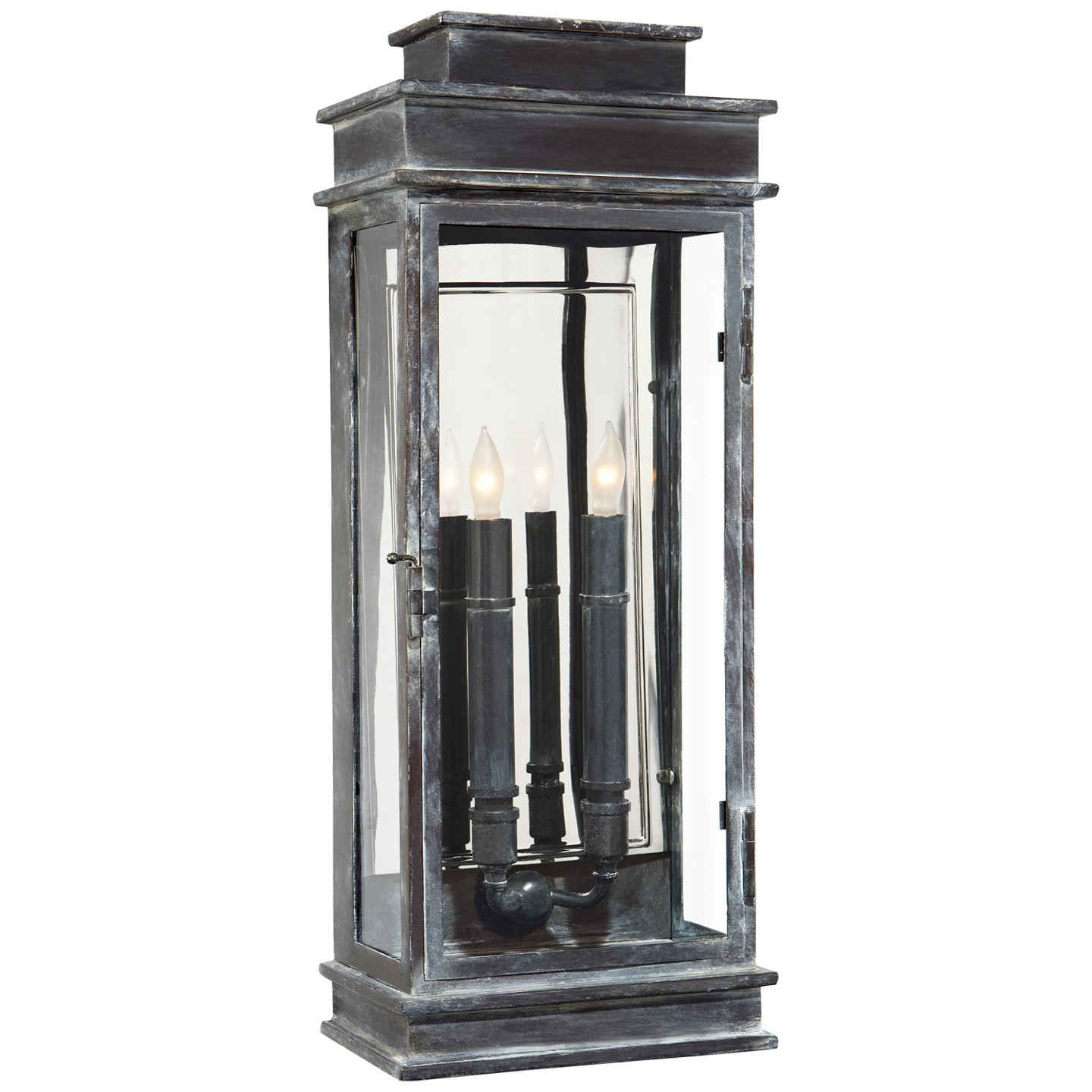Linear Lantern Tall Outdoor | Weathered Zinc