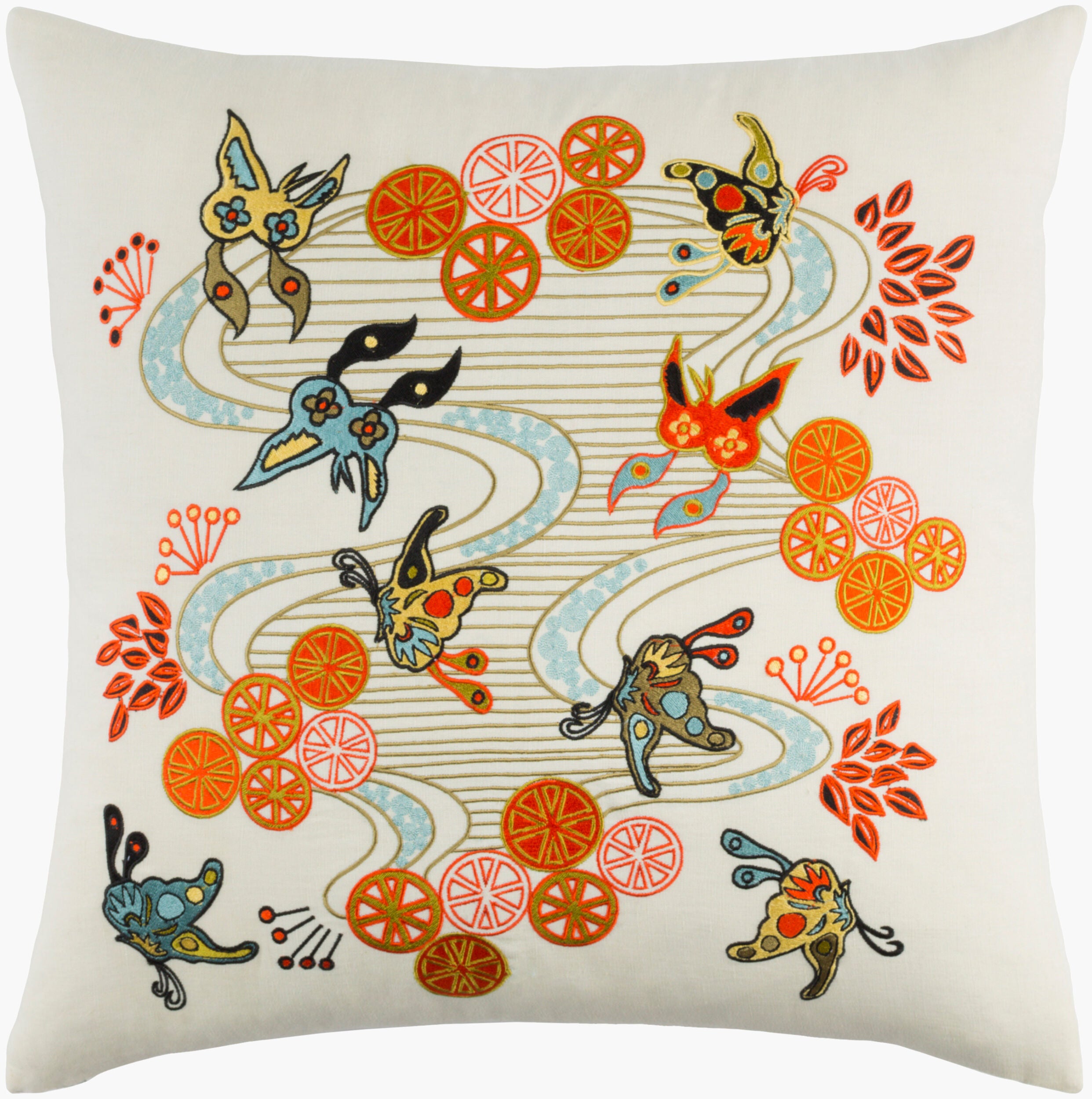 Chinese River Accent Pillow | CI001