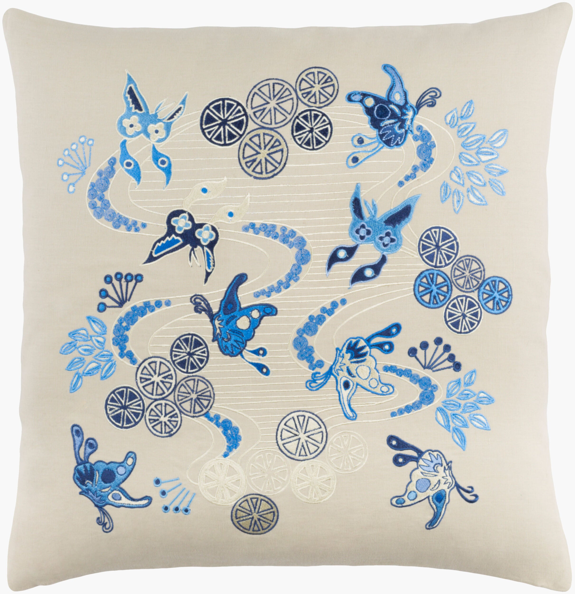 Chinese River Accent Pillow | CI003