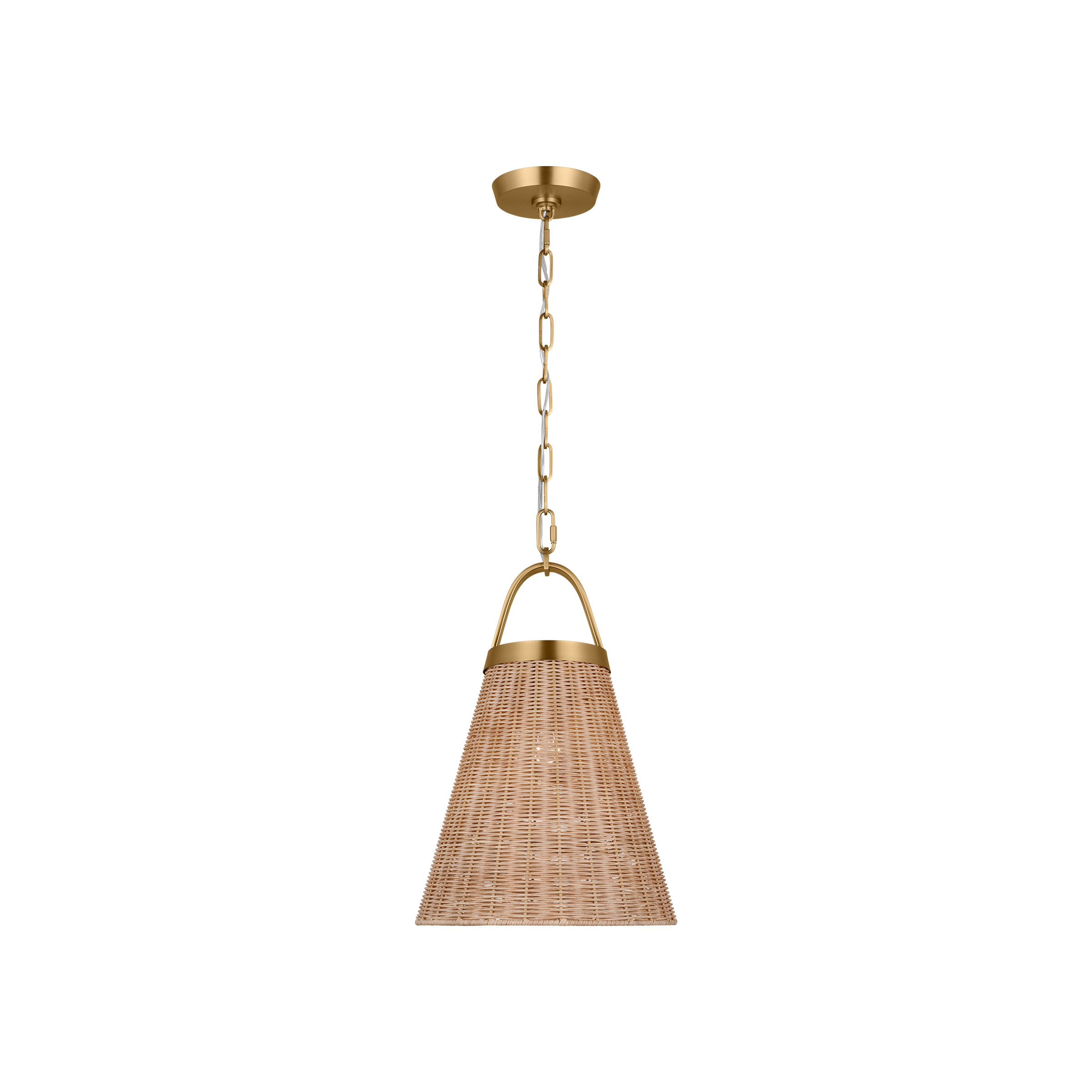 Whitby Medium Pendant Burnished Brass