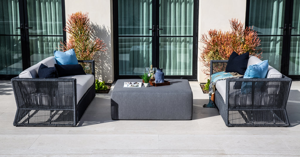 Square Coffee Table/Ottoman in Heritage Granite | 48"